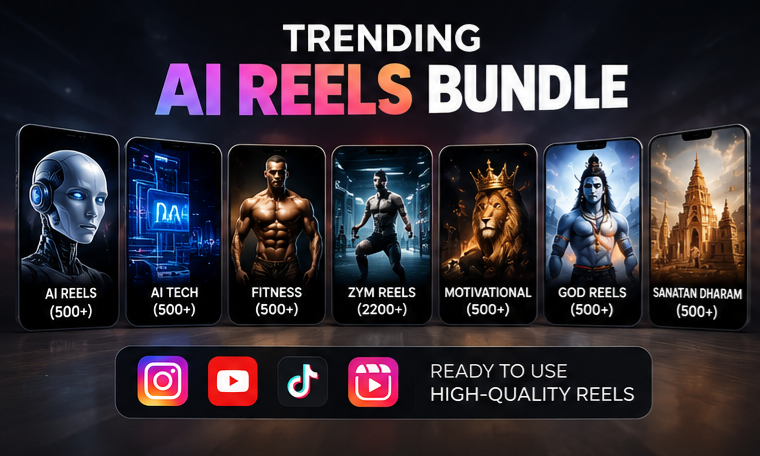 Trending AI Reels bundle preview